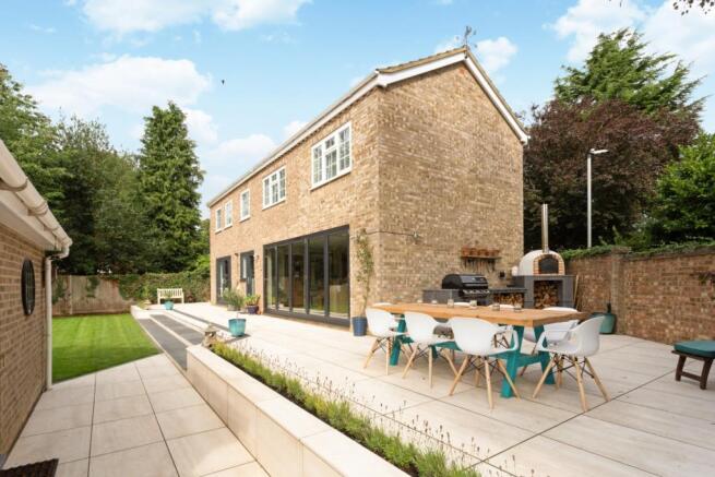 Rear patio area