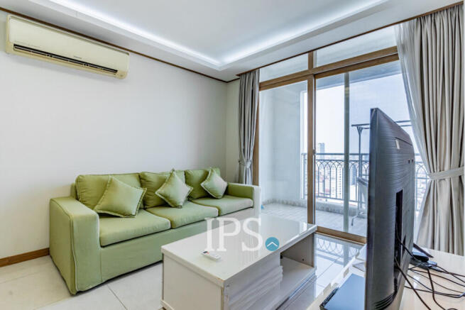 24th Floor 1 Bedroom Condo For Sale - De Castle Royal, BKK1, Phnom Penh