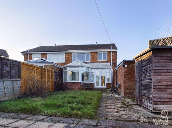 Rear of property