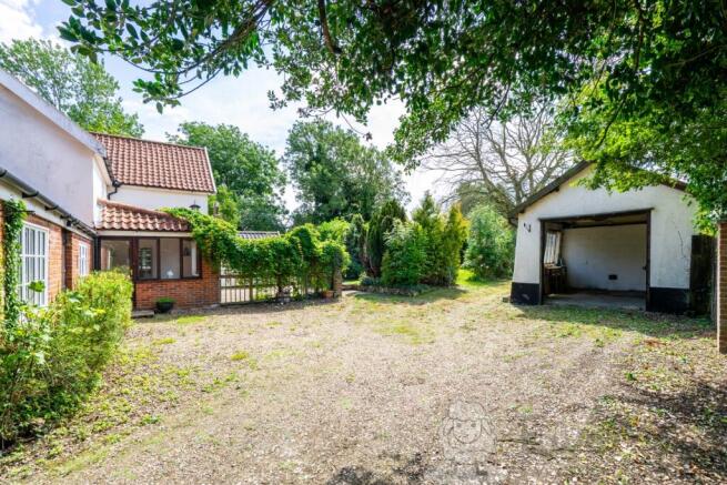 Driveway and Outbuildings