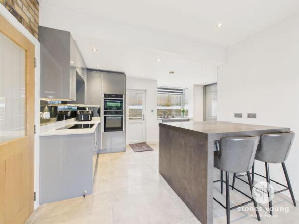 Open Living Dining Kitchen