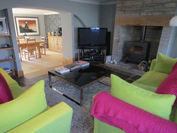 Lounge to dining...
