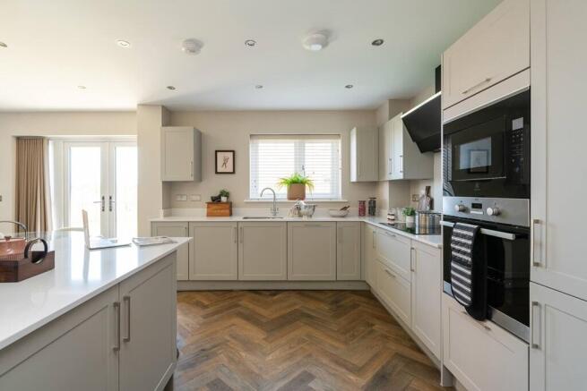 A large modern kitchen ideal for hosting