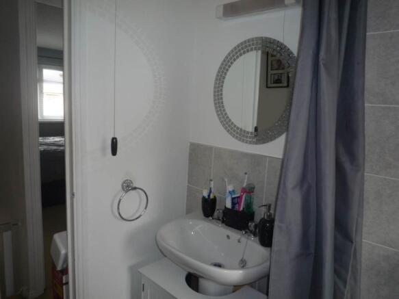 Bathroom sink area