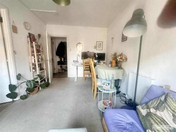 Bright contemporary lounge with dedicated desk...