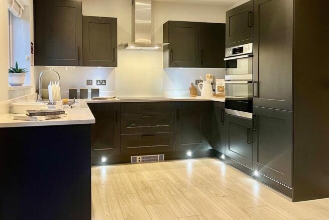 Modern kitchen with energy efficient appliances and plenty of storage