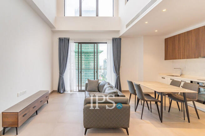 16th Floor Duplex 2 Bedroom Condo For Sale - Embassy Central, BKK1, Phnom Penh