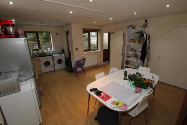 Spacious open-plan kitchen and dining area...