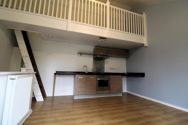 living/kitchen and mezanine