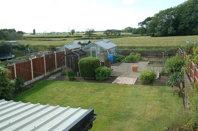 rear garden & view