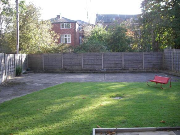 Rear garden and parking
