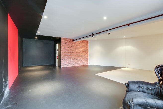 Rear double detached garage