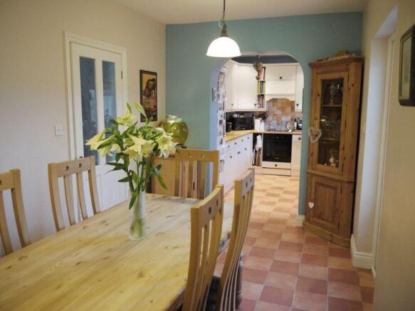 Dining room open to