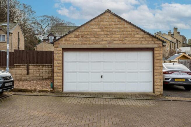 Detached double garage