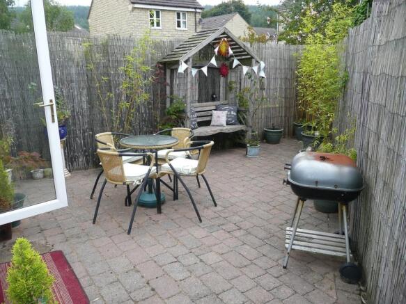 Rear patio area