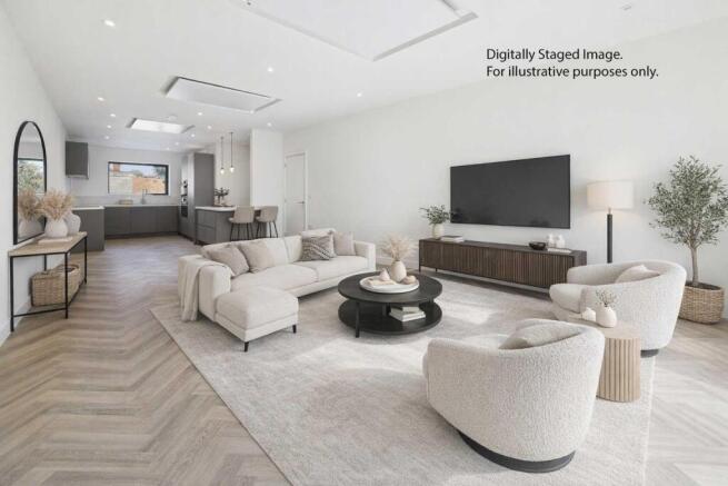 Digitally staged image