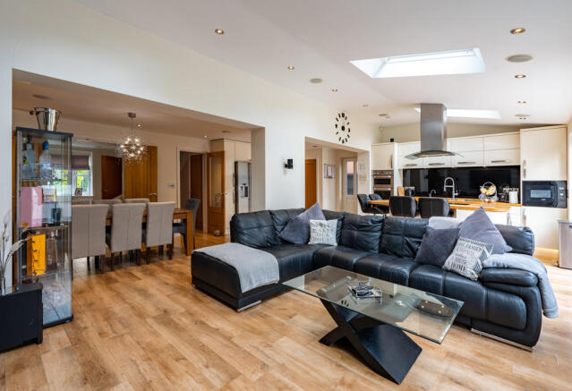 Open plan room