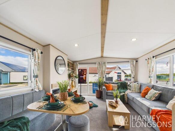 Open Plan Living Area with Patio Doors the ABI Kes
