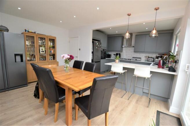 Open plan kitchen reception