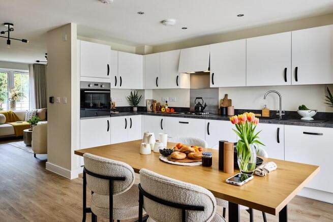 A welcoming hub for family life, with French doors leading straight into the garden
