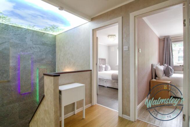 Landing with feature lit ceiling