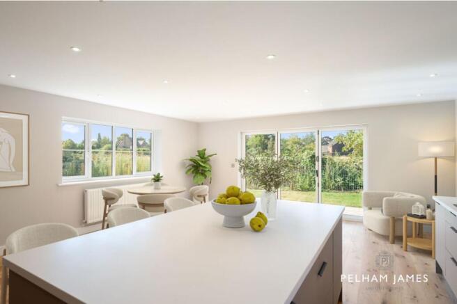 Kitchen / Dining Room, Plot 8, Grove Grange, Newark (virtually staged)