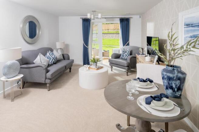 Living room - two bedroom apartment