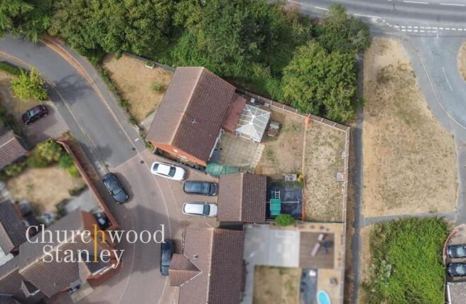 Aerial of plot