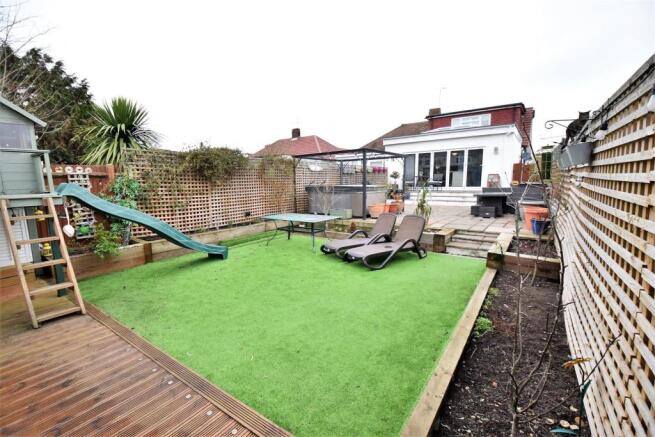 South facing rear garden
