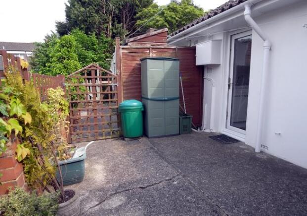 Rear patio area