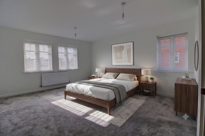 AI Rendering - Bedroom 1 - Seymour Green - Matt Cl