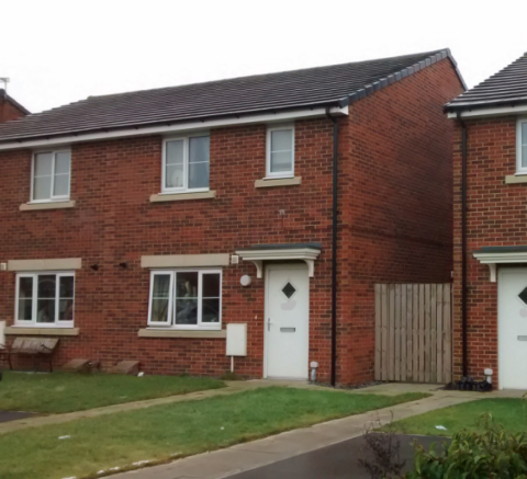 An end of terrace two storey house