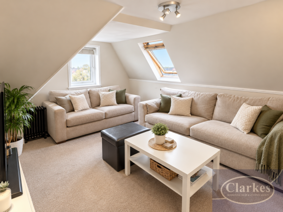 Cosy Scandinavian Attic Lounge