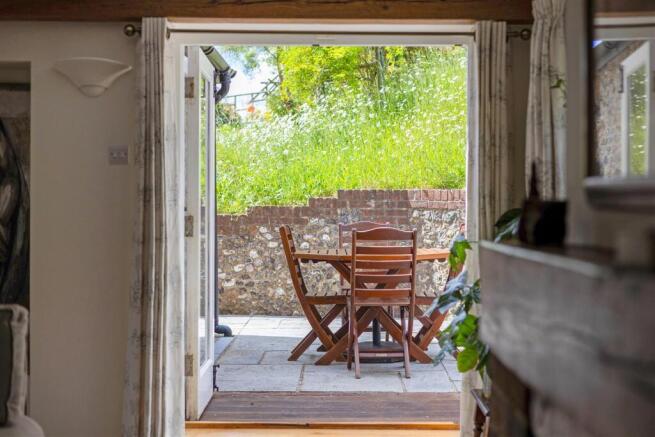 View of Courtyard from Drawing Room