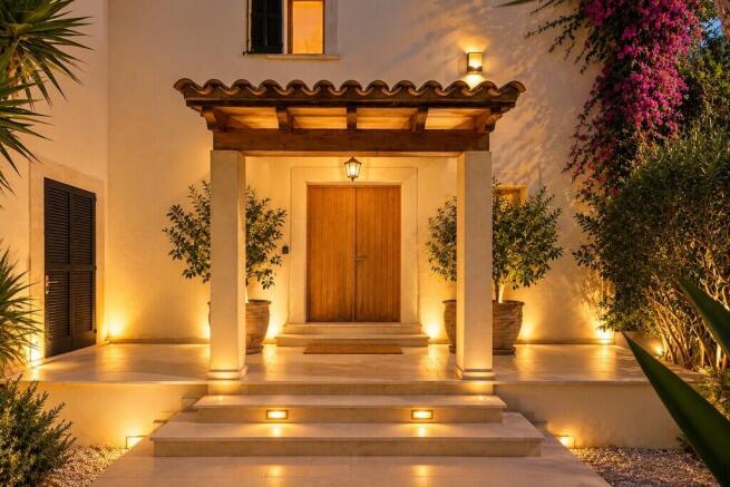 Villa Entrance Night