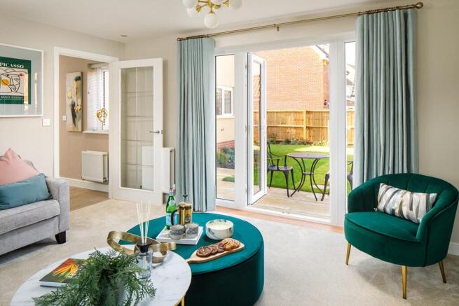 French doors in the lounge
