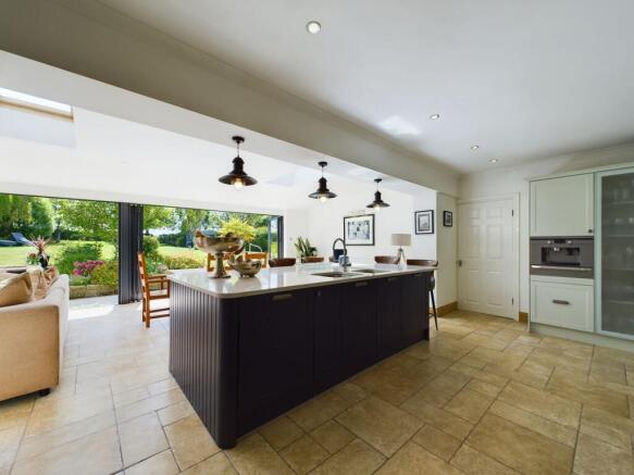 Open plan kitchen / living / dining room