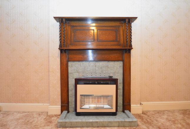 Original Dining Room Fireplace