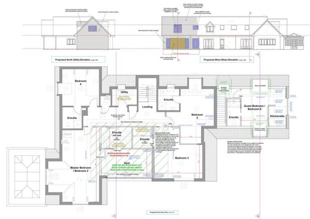 012A First Floor Rear and Side Elevations on A1.jp