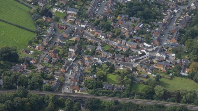 Aerial shot of...