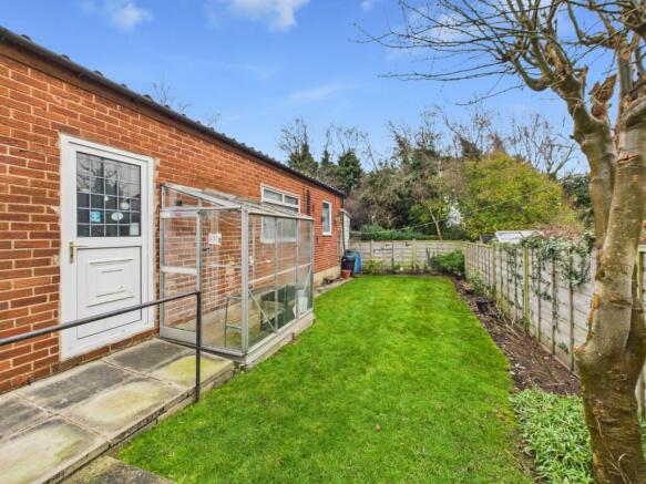 View of the rear garden