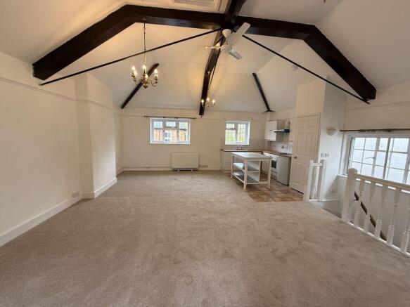 Open plan kitchen/living room