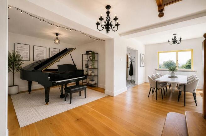 Dining Hall with adjacent Music or Family Room