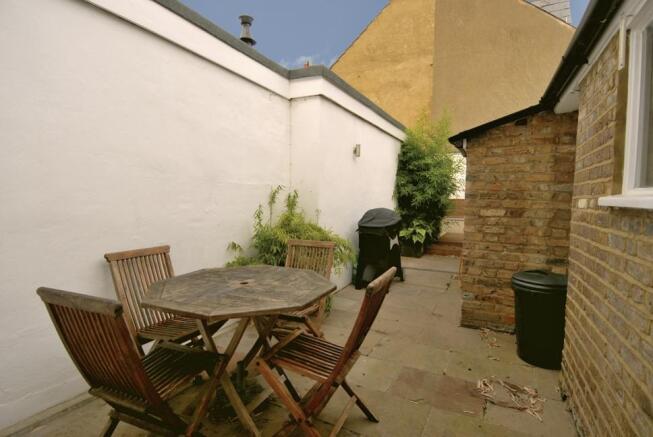 Rear patio.