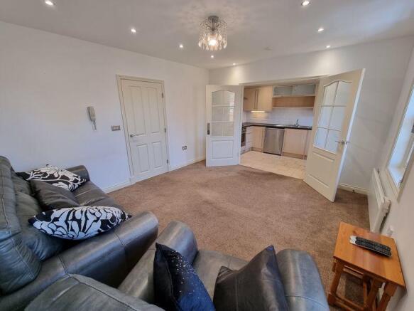 Lounge into Kitchen