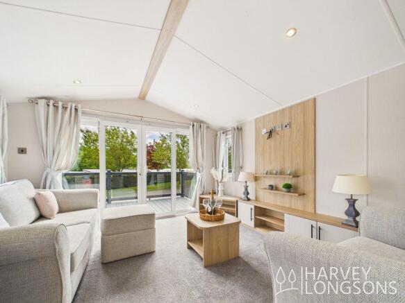 Living Area with Patio Doors in the Willerby Lambe