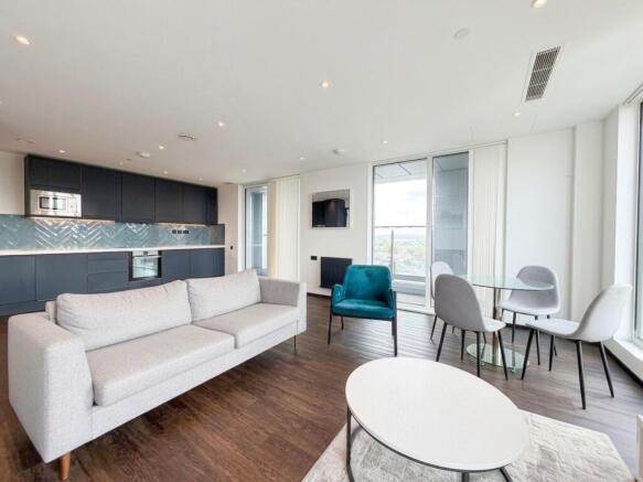 Open planned kitchen and living area