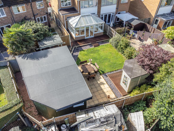Rear Garden Aerial View