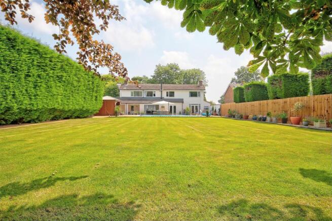 Garden and rear elevation