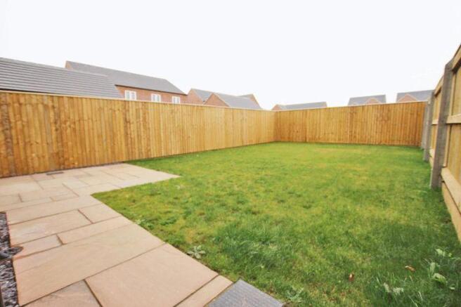 Patio and rear...